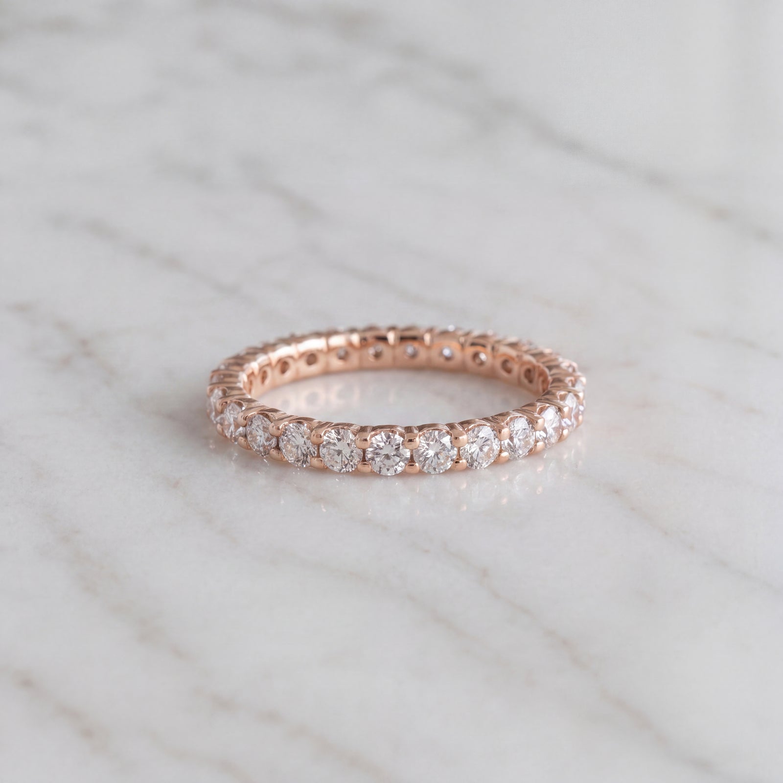 Diamond Eternity Ring in Rose Gold