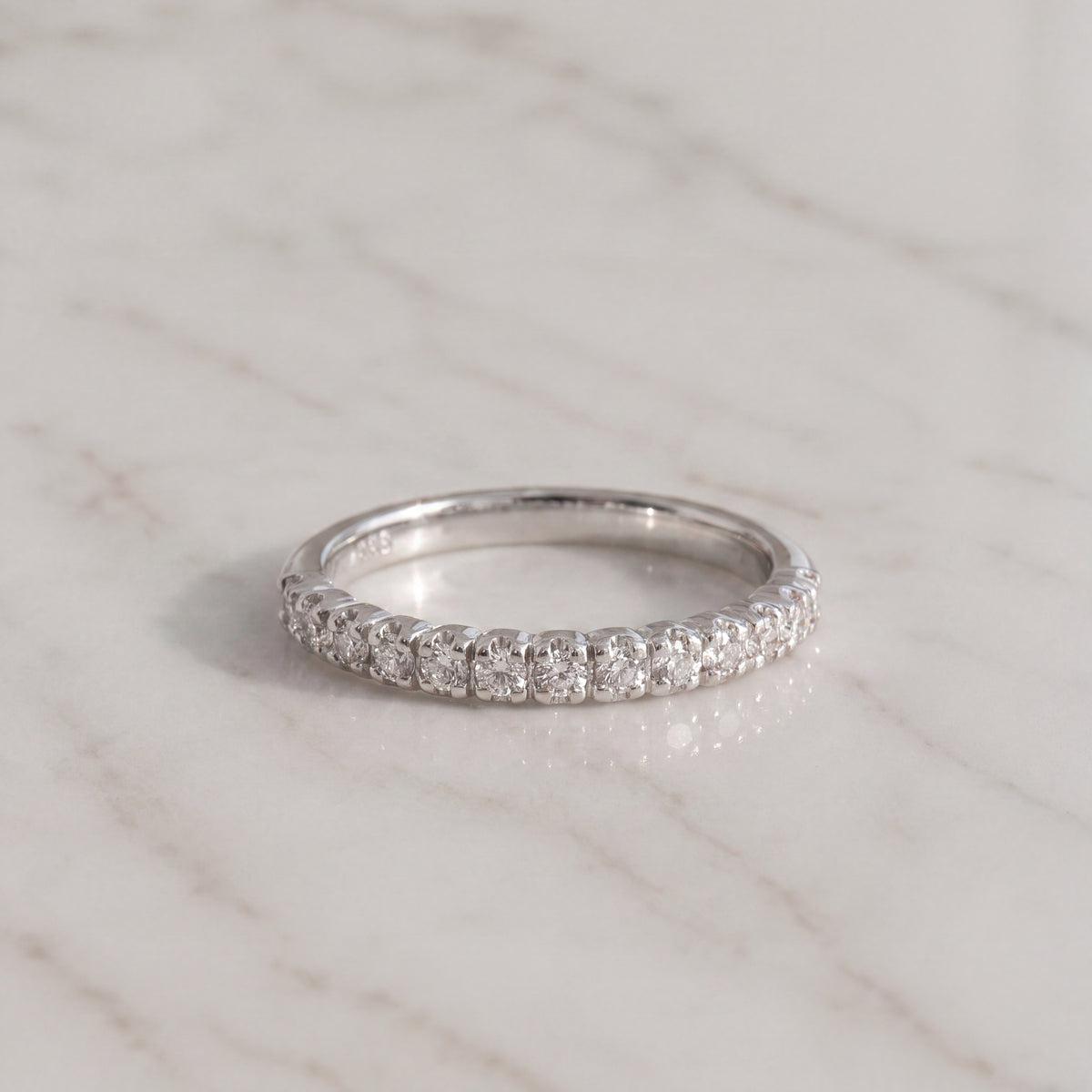 White Gold Diamond Band