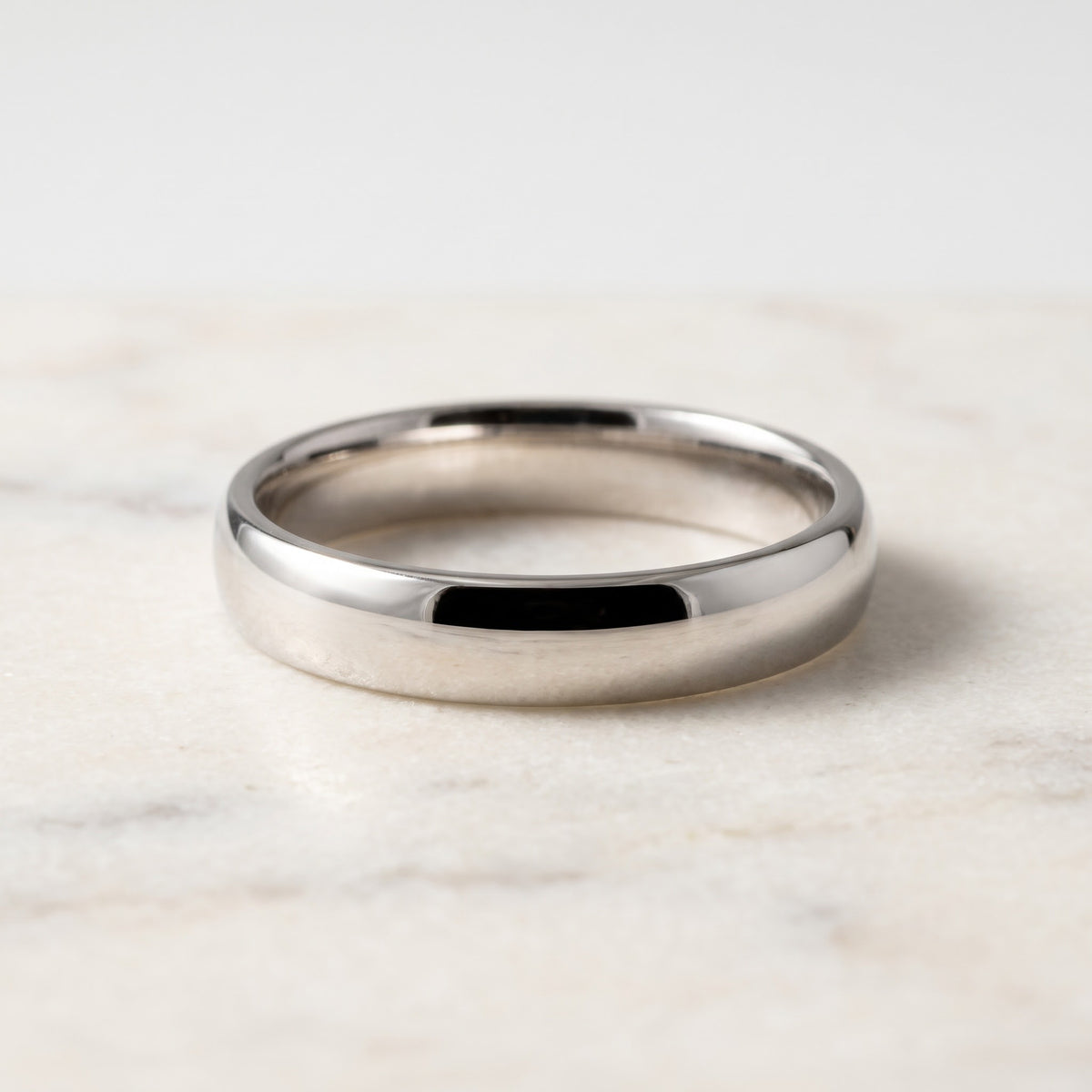 Classic Polished Band Ring in 14K White Gold