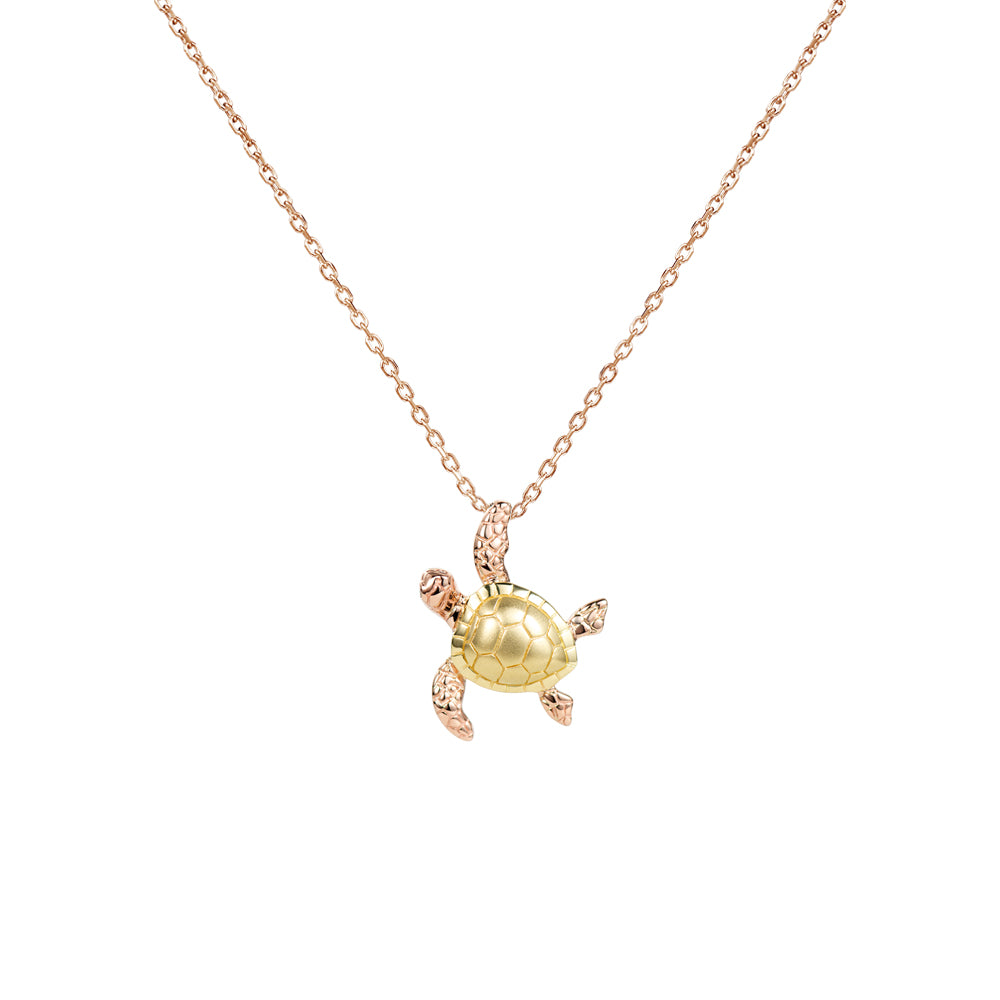 Gold hot sale turtle pendant