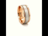 Men's Wedding Band in 14k Two-Tone Gold