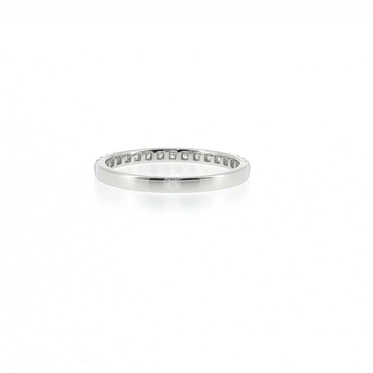 Diamond U-Prong Band in White Gold
