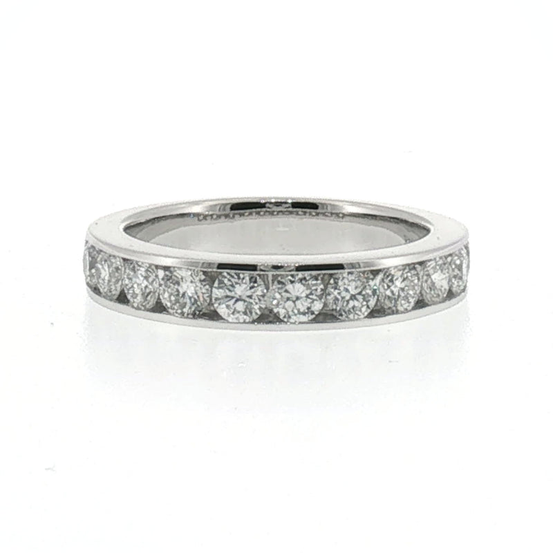 White Gold Channel Set Diamond Band