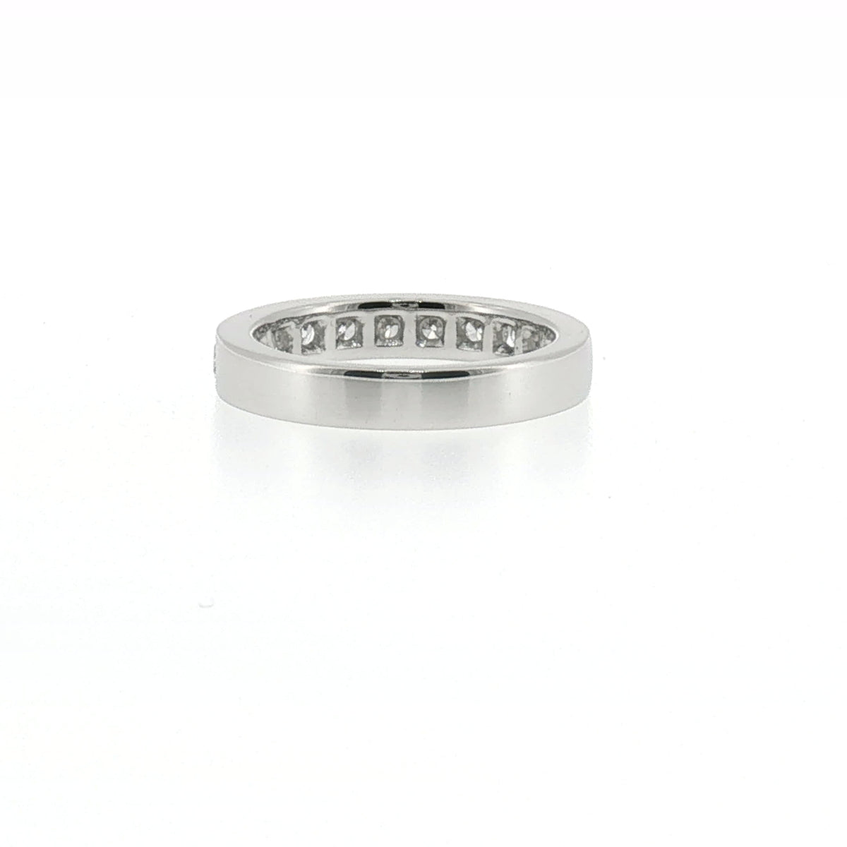 White Gold Channel Set Diamond Band