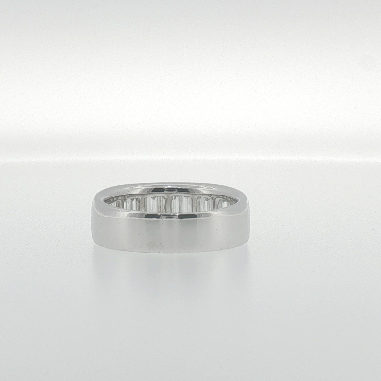 Baguette Diamond Channel Set Band in White Gold