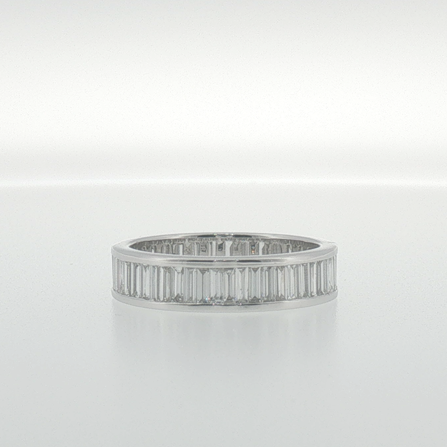 Baguette Diamond Eternity Ring in White Gold