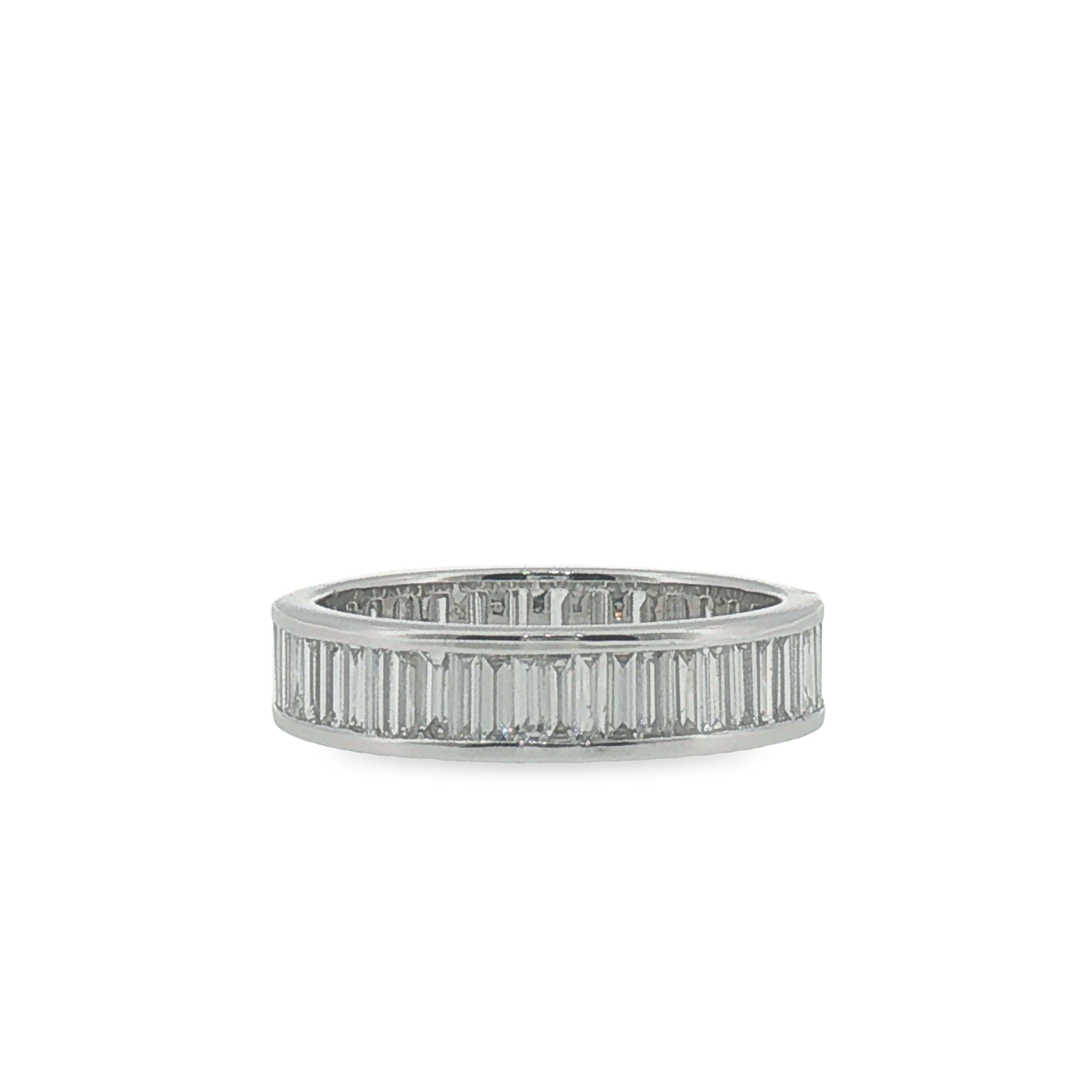 Baguette Diamond Eternity Ring in White Gold
