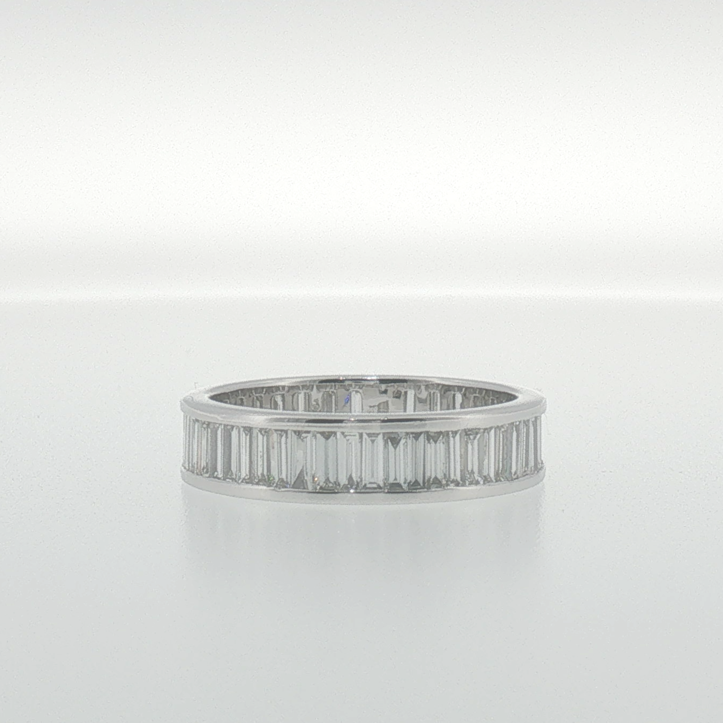 Baguette Diamond Eternity Ring in White Gold