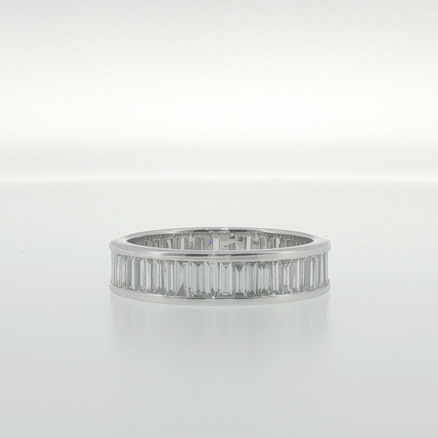 Baguette Diamond Eternity Ring in White Gold