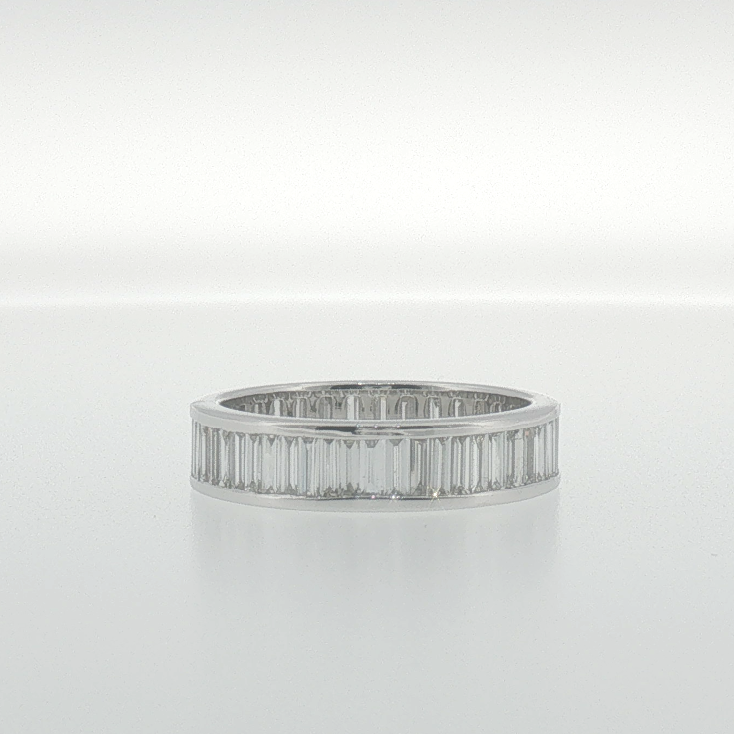 Baguette Diamond Eternity Ring in White Gold