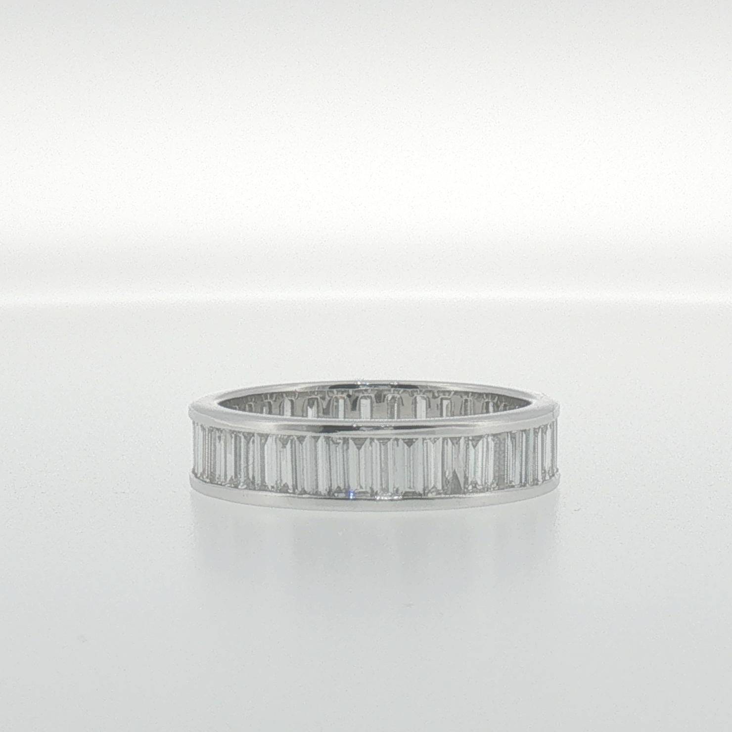 Baguette Diamond Eternity Ring in White Gold