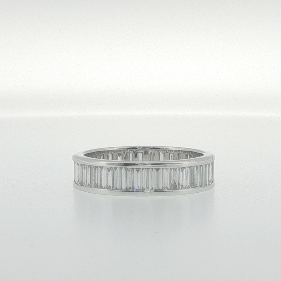 Baguette Diamond Eternity Ring in White Gold