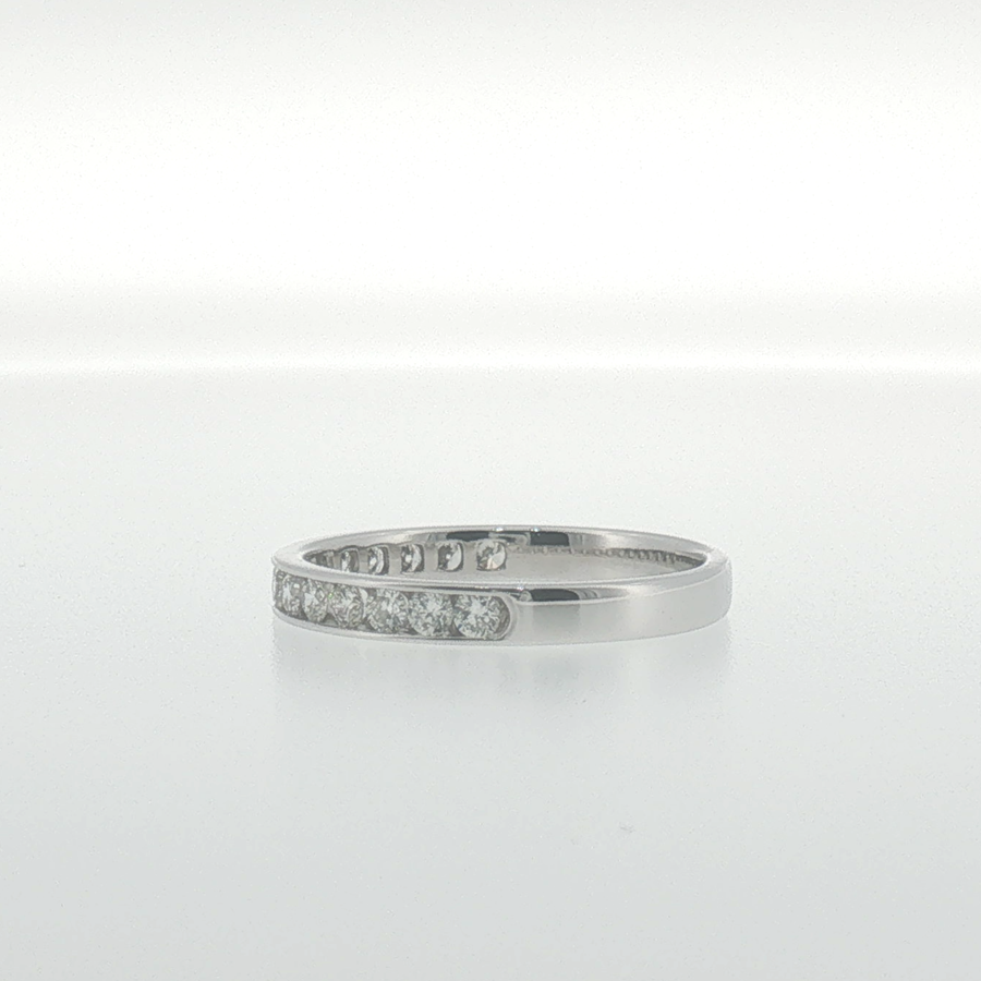 Channel-Set Diamond Band in White Gold