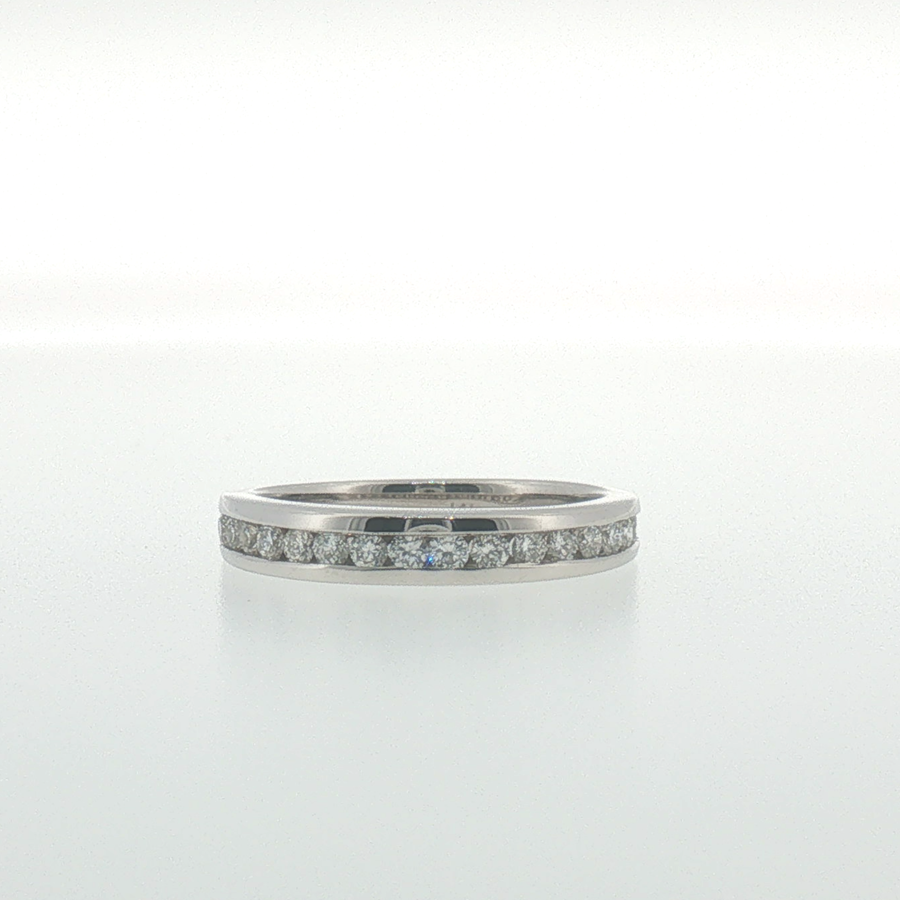 White Gold Channel Set Diamond Band