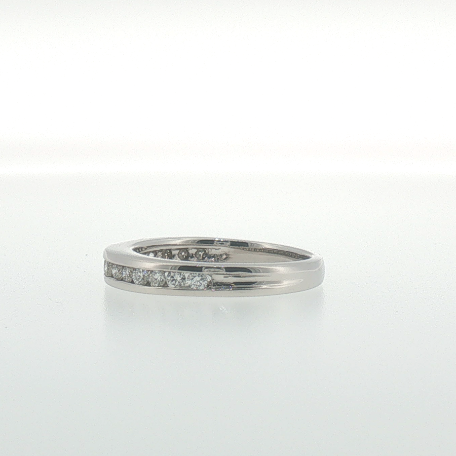 White Gold Channel Set Diamond Band