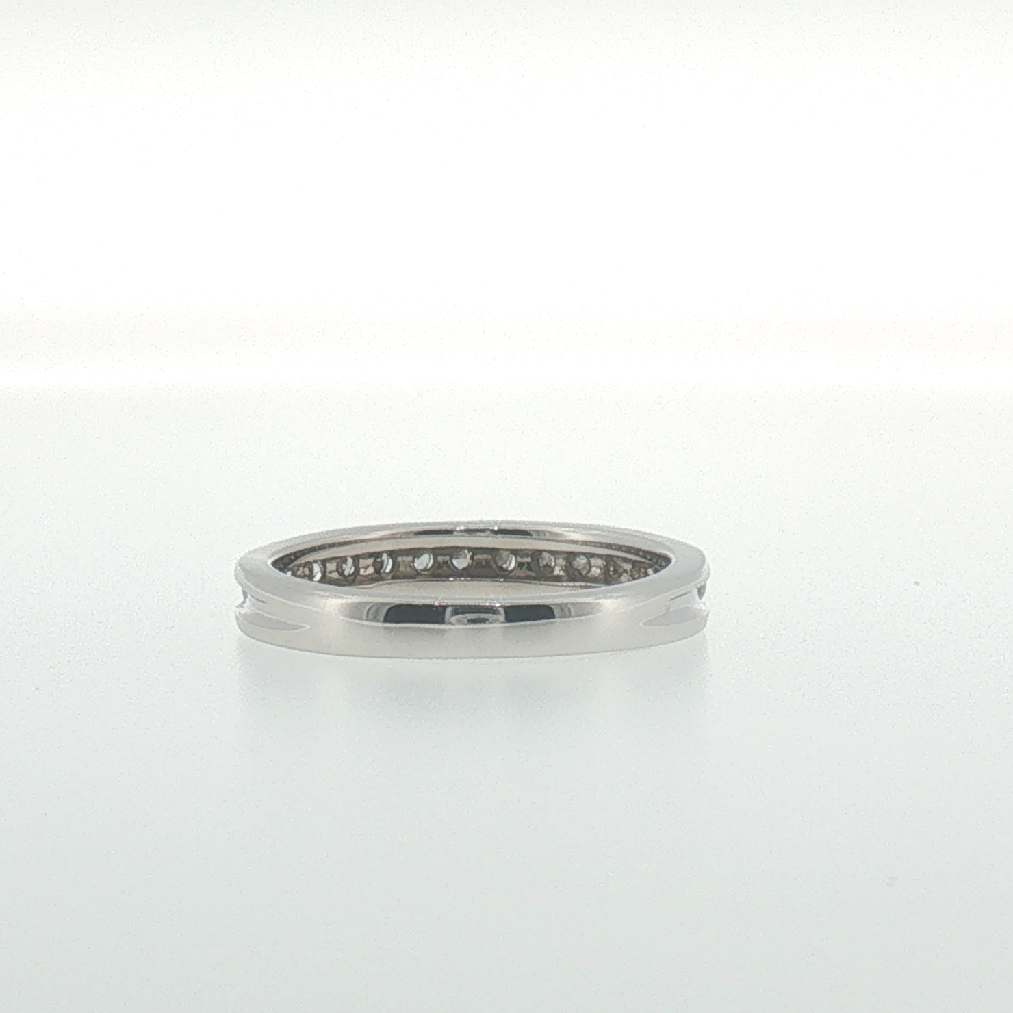 White Gold Channel Set Diamond Band