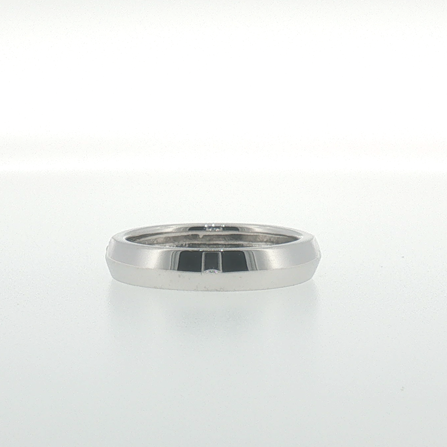 White Gold Knife Edge Diamond Band