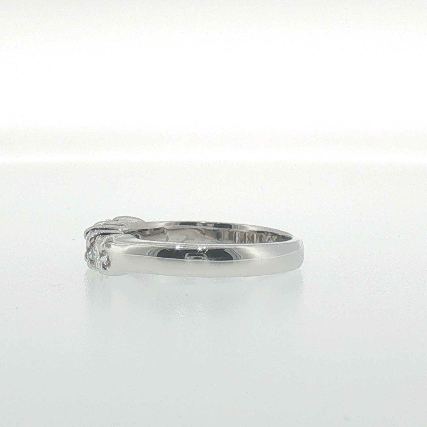 White Gold Four-Stone Round Diamond Band