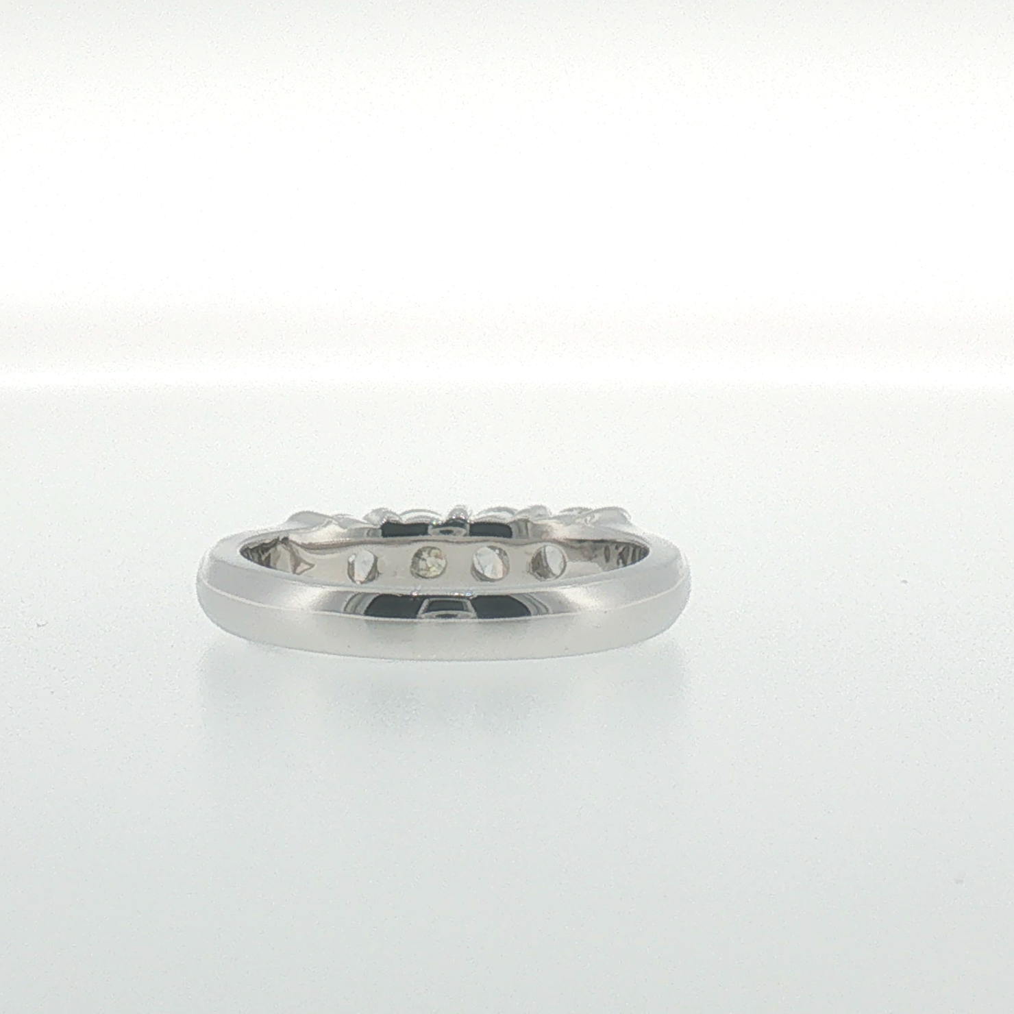 White Gold Four-Stone Round Diamond Band