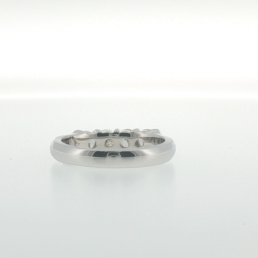 White Gold Four-Stone Round Diamond Band