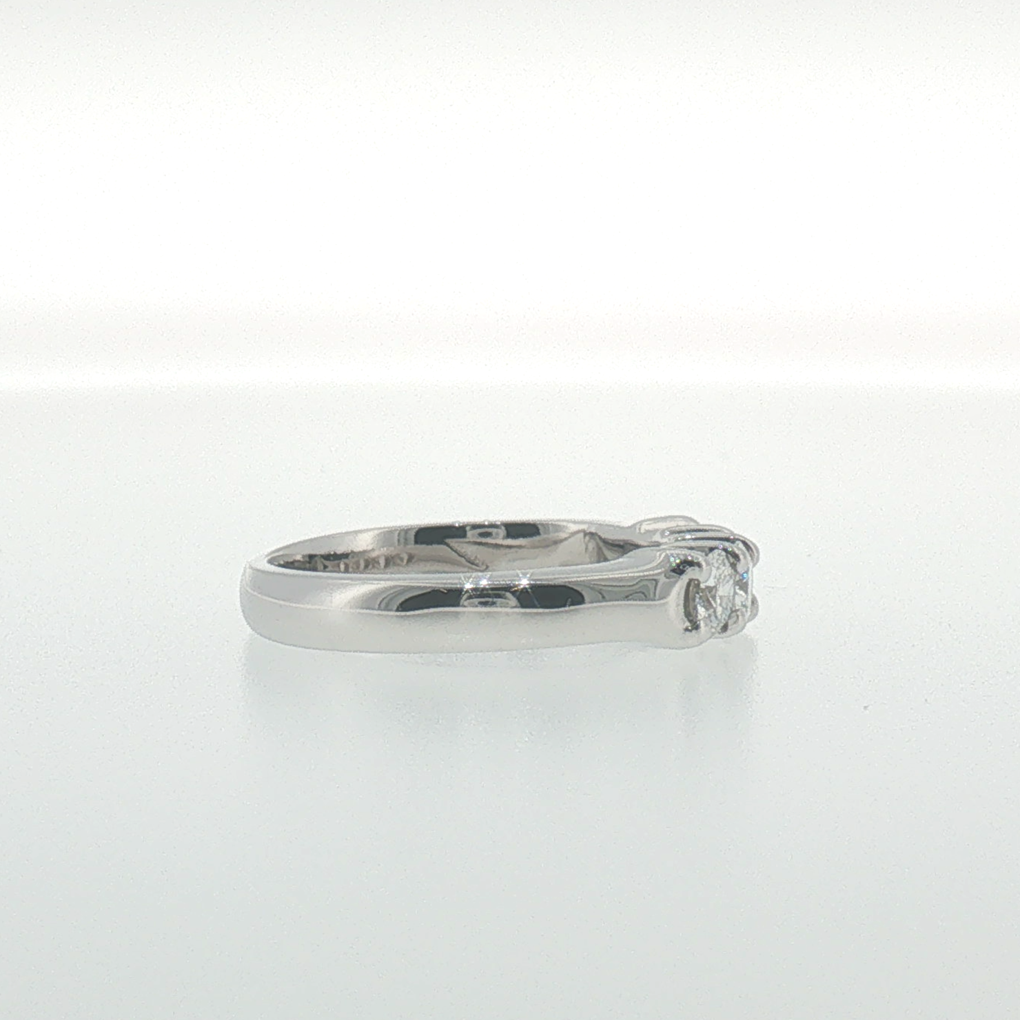 White Gold Four-Stone Round Diamond Band
