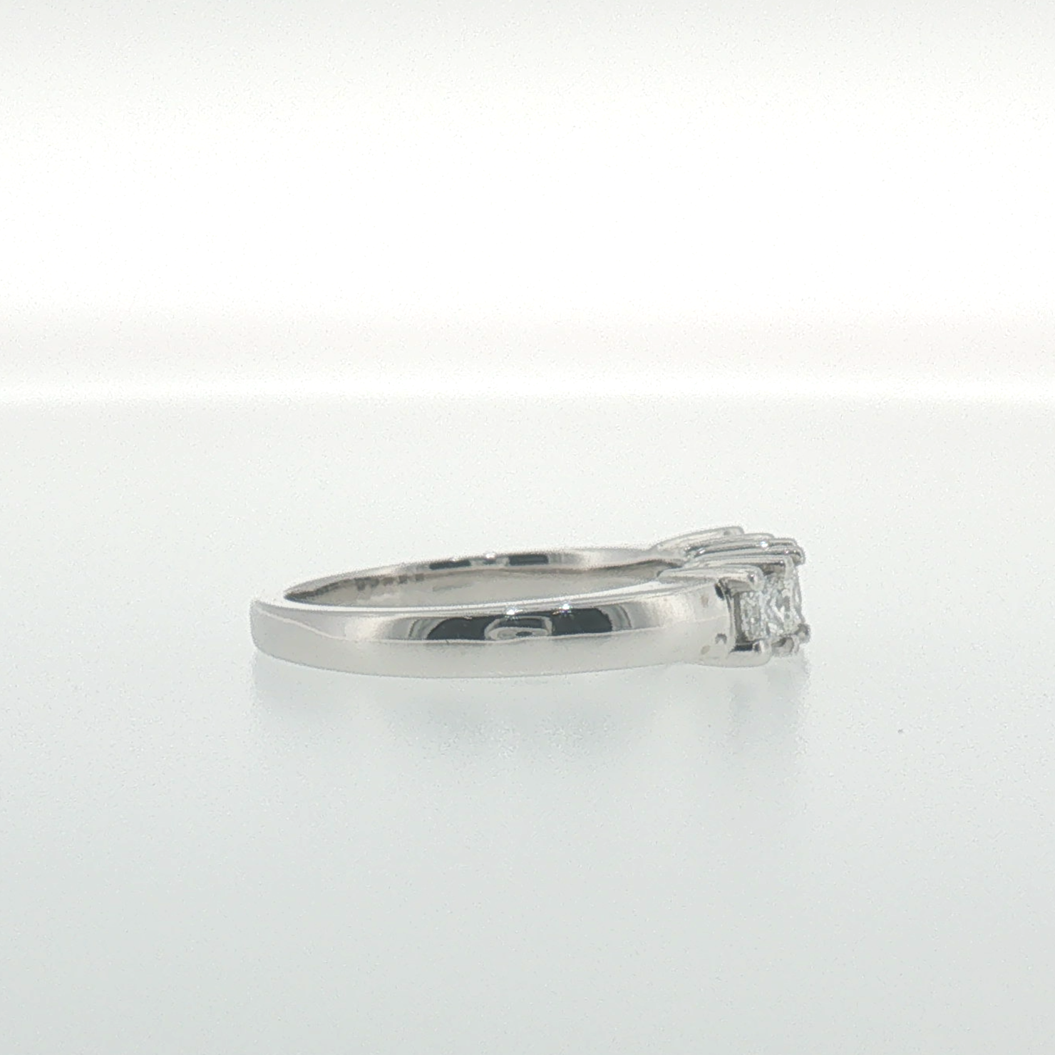 Five-Stone Princess Cut Diamond Ring in White Gold