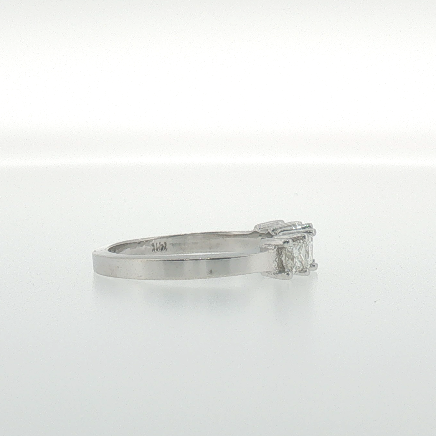 White Gold Five-Stone Princess Cut Diamond Ring