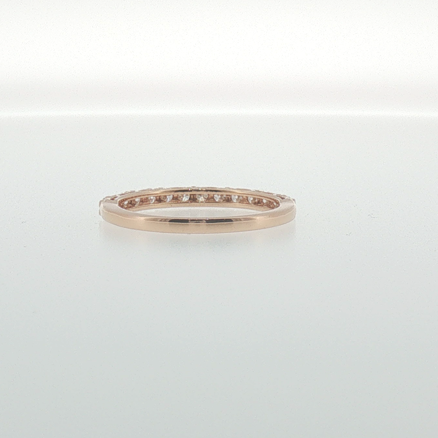 Rose Gold Shared Prong Diamond Band