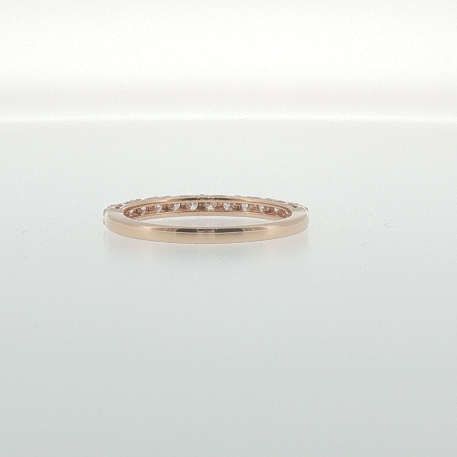 Rose Gold Shared Prong Diamond Band
