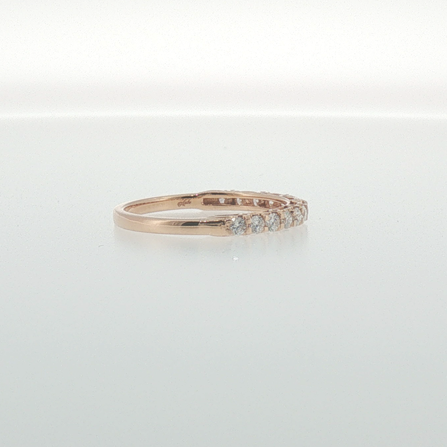 Rose Gold Shared Prong Diamond Band
