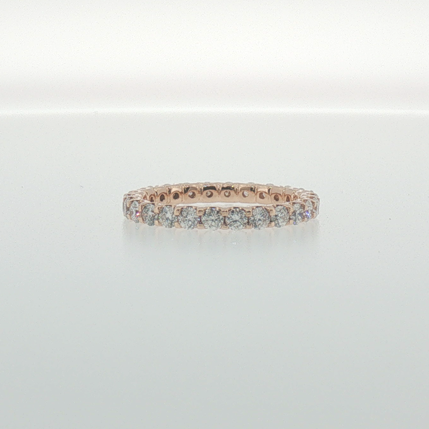 Diamond Eternity Ring in Rose Gold