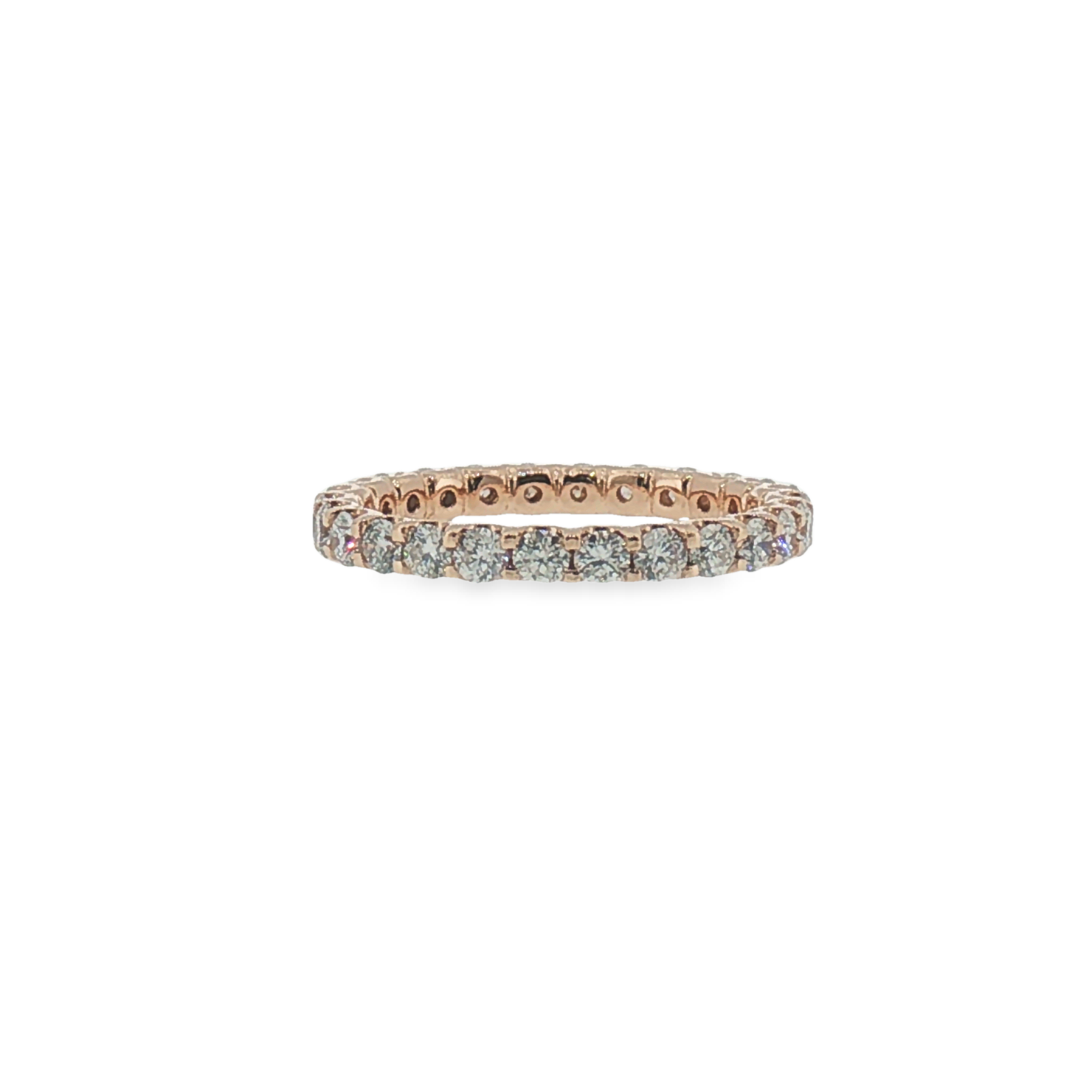 Diamond Eternity Ring in Rose Gold