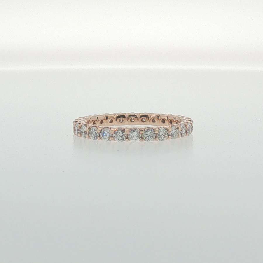 Diamond Eternity Ring in Rose Gold