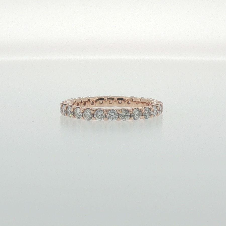 Diamond Eternity Ring in Rose Gold