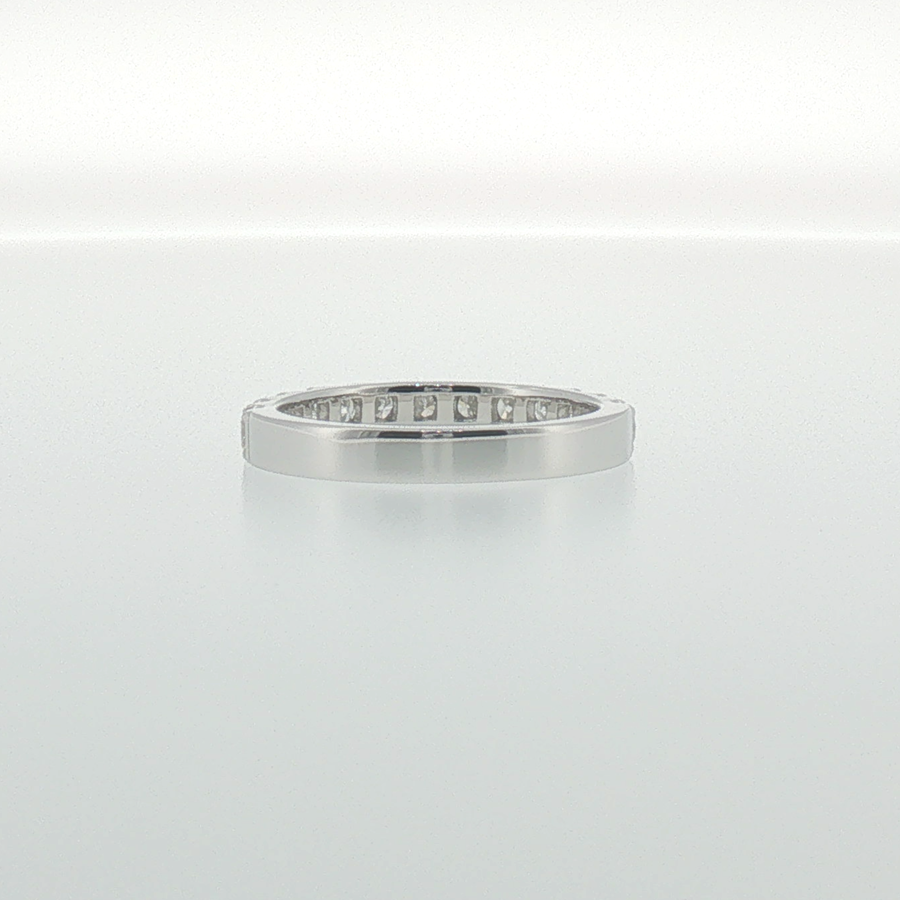 White Gold Diamond 'U' Prong Band