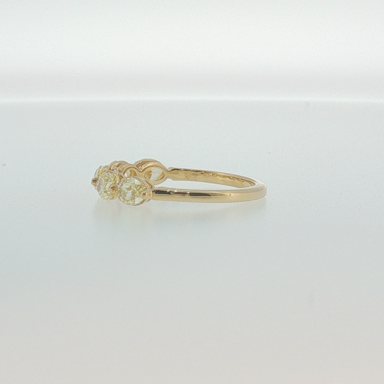 Fancy Yellow Diamond Multi-Stone Ring in Yellow Gold