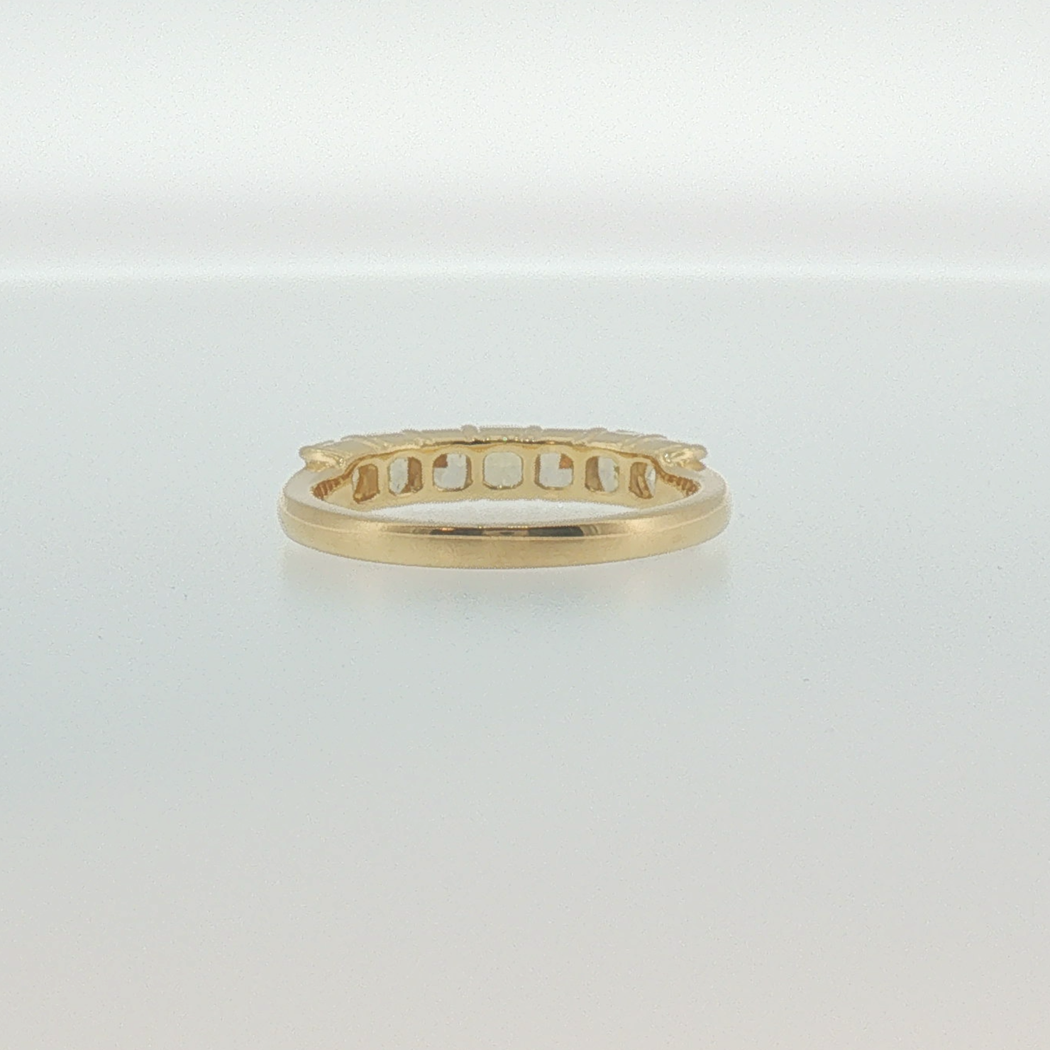 Fancy Yellow Diamond Band in Yellow Gold