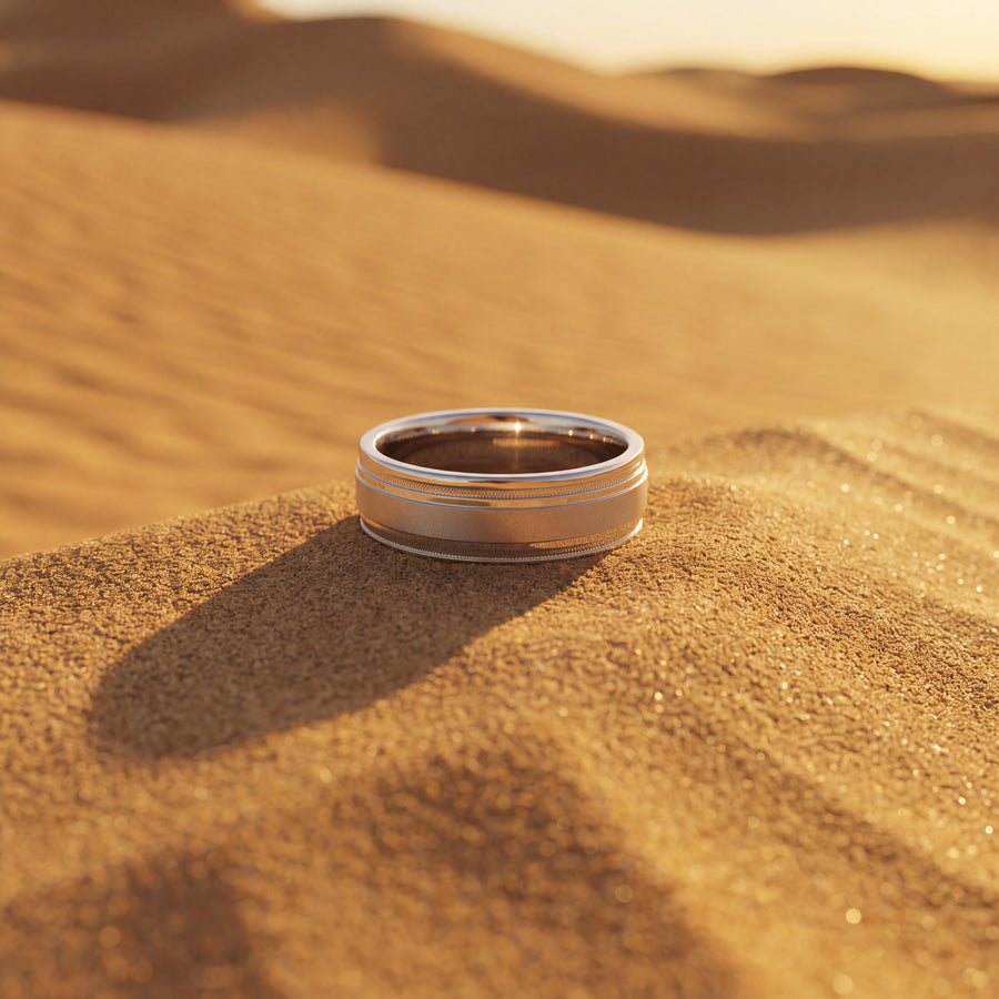 Plain and diamond bands