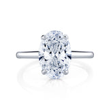 3.07 Carat Lab Diamond Engagement Ring in 14k White Gold