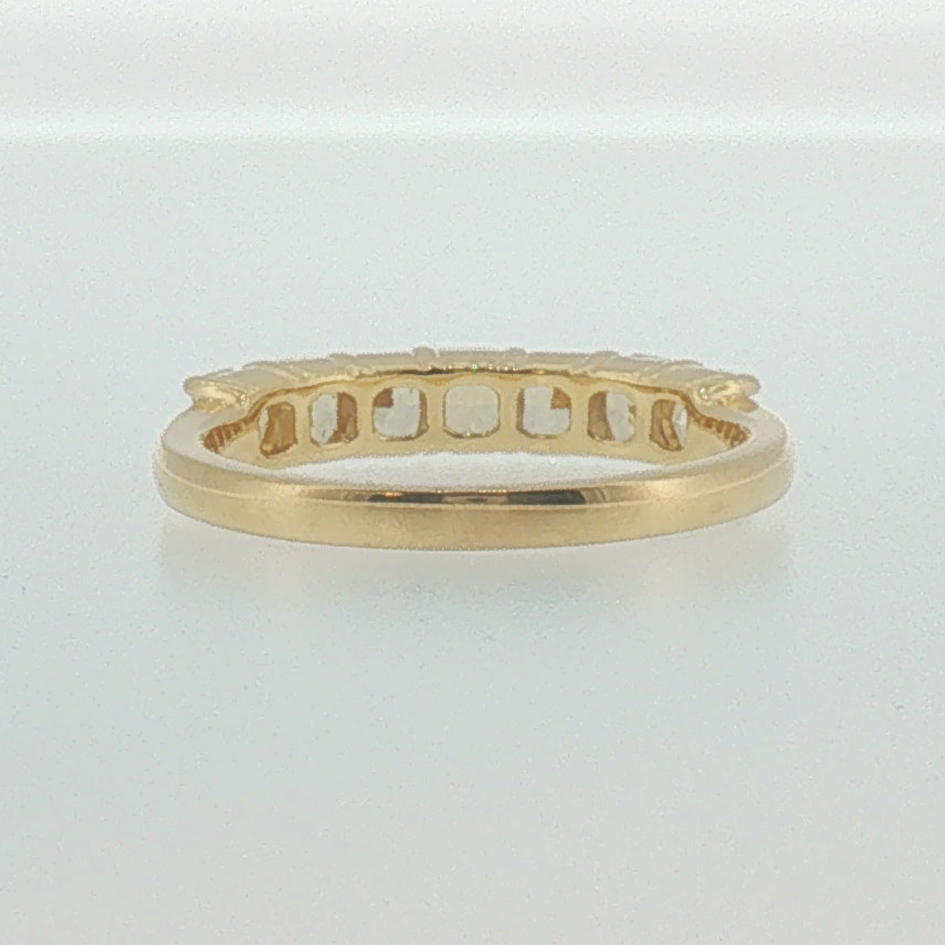 Fancy Yellow Diamond Band in Yellow Gold