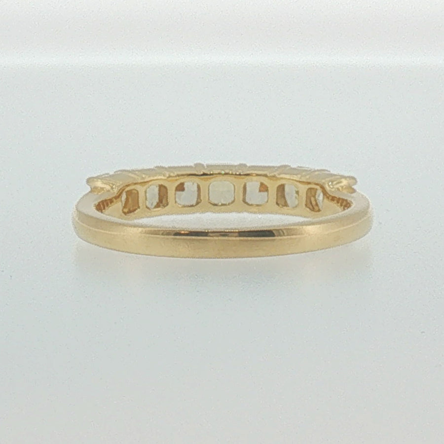 Fancy Yellow Diamond Band in Yellow Gold