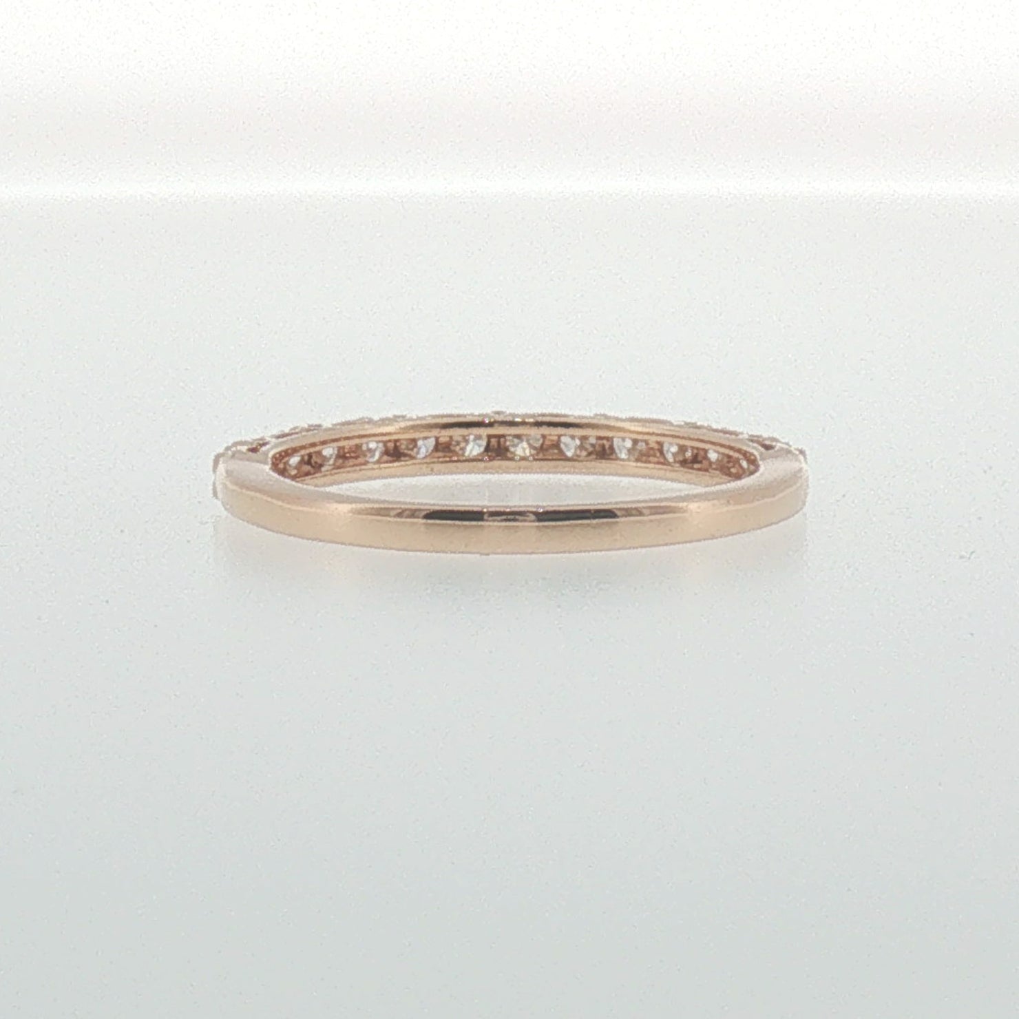 Rose Gold Shared Prong Diamond Band