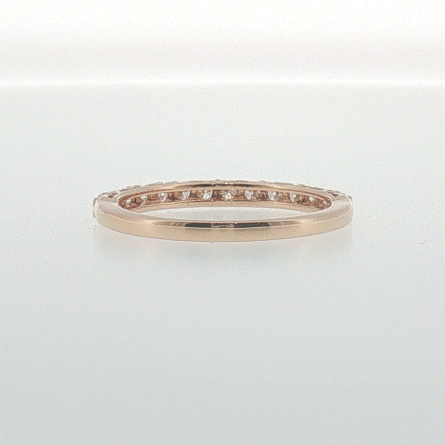 Rose Gold Shared Prong Diamond Band