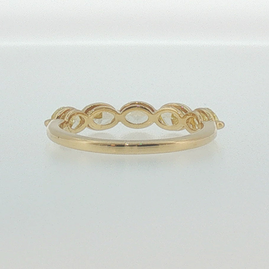 Fancy Yellow Diamond Multi-Stone Ring in Yellow Gold