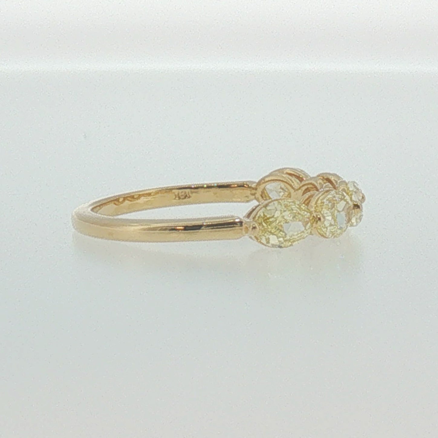 Fancy Yellow Diamond Multi-Stone Ring in Yellow Gold