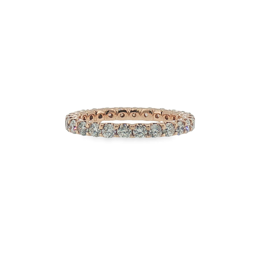 Diamond Eternity Ring in Rose Gold