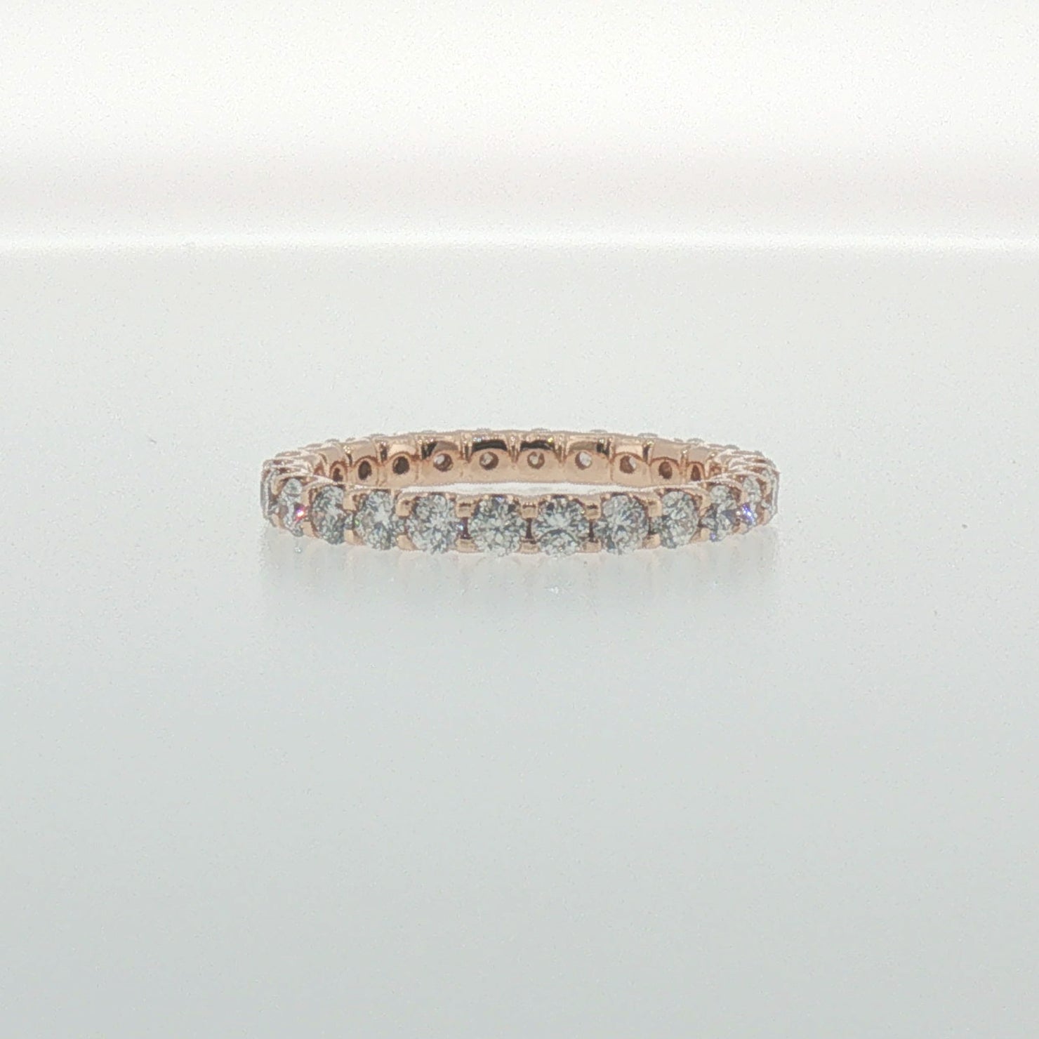 Diamond Eternity Ring in Rose Gold