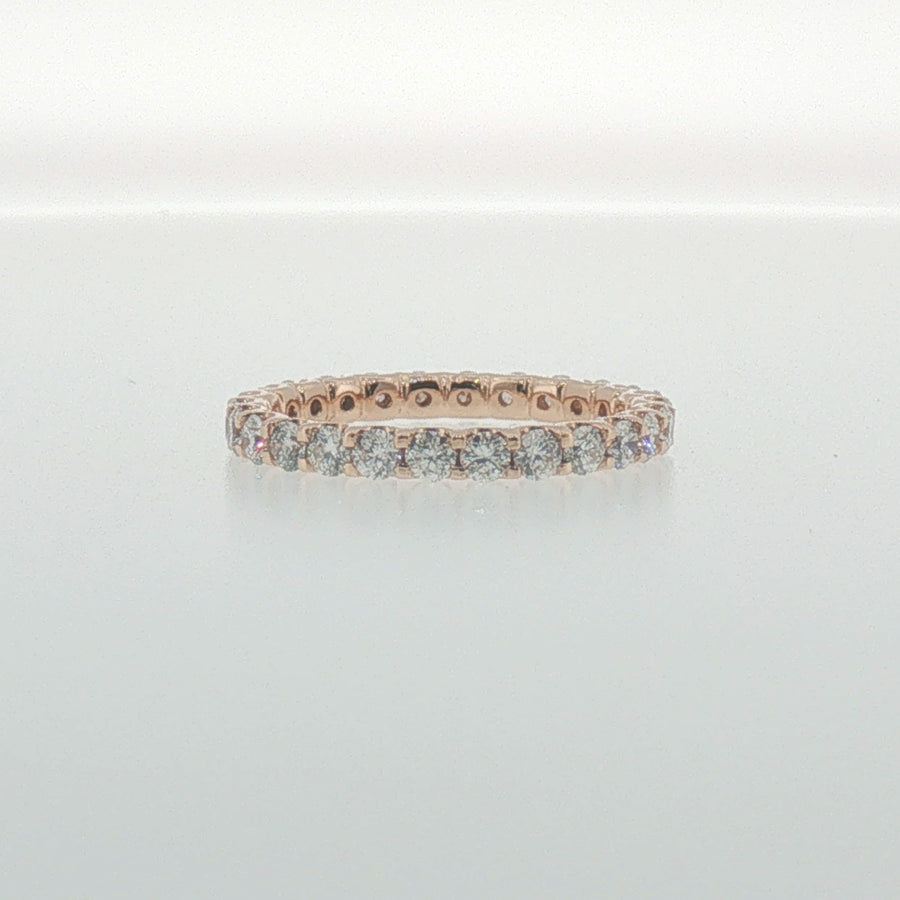Diamond Eternity Ring in Rose Gold
