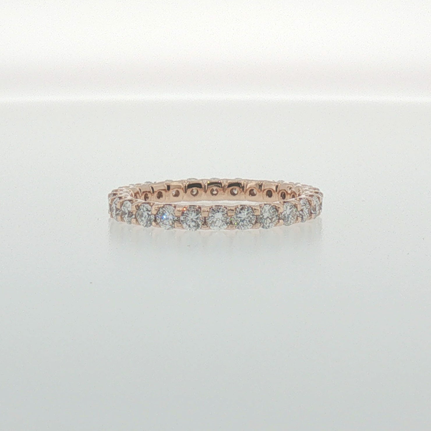 Diamond Eternity Ring in Rose Gold