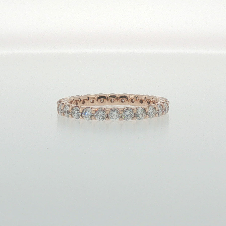 Diamond Eternity Ring in Rose Gold